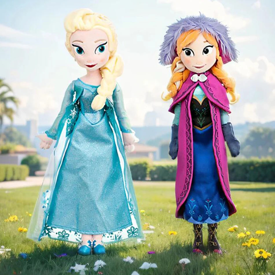 30-50 CM Frozen Anna Elsa Dolls Snow Queen Princess Anna Elsa Doll Toys Stuffed Frozen Plush Kids Toys Birthday Christmas Gift