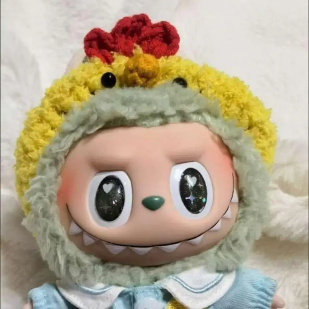 17cm for Labubu Cotton Doll Kawaii Cartoon Headband Hair Rope doll Accessory(no doll)