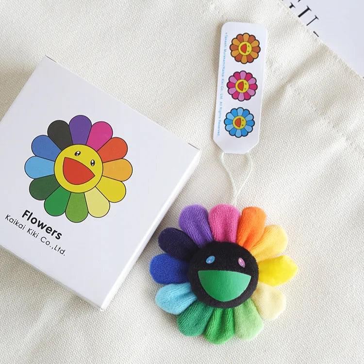 Sunflower Plush Brooch Pendant Backpack Pendant Celebrity Same Style Fashion Cute Trendy Gift Birthday Unisex Toy Periphery