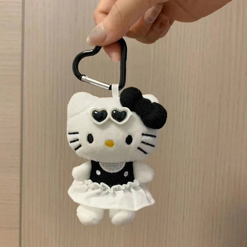 Hellokitty Plush Toys Keychains Sanrio Kawaii Anime Soft Stuffed Doll Cute Cartoon Bag Pendant Widgets Accessories Birthday Gift