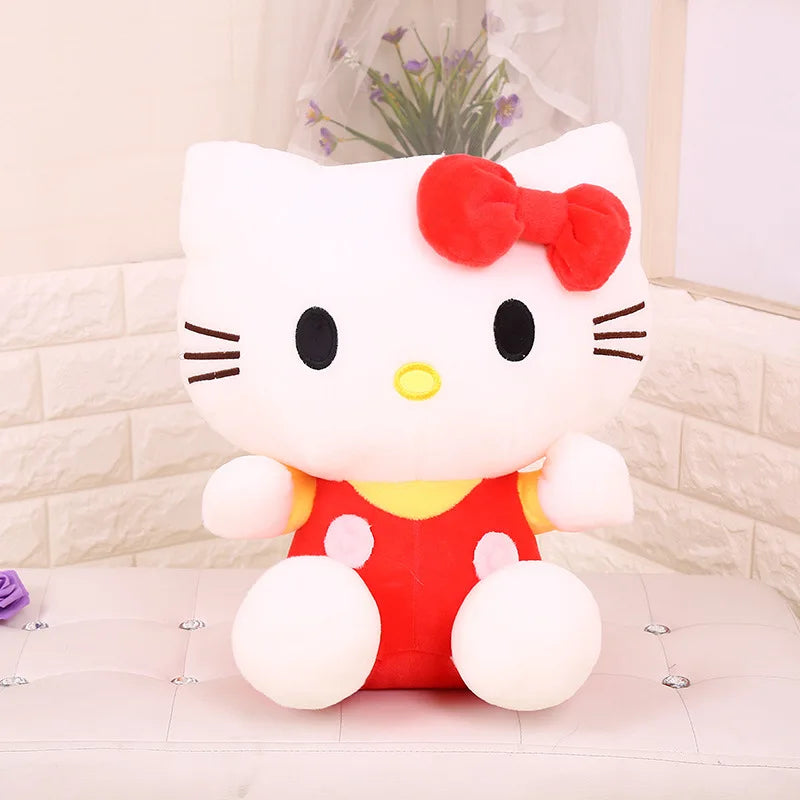 Hello Kitty Plush Toy Sanrio Plushie Doll Kawaii Stuffed Animals Cute Soft Cushion Sofa Pillow Home Decor Children Birthday Gift