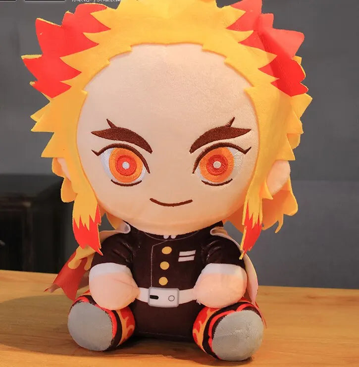 20cm Hot Japan Demon Slayer Plush Dolls Lovely Anime Kimetsu No Yaiba Kamado Tanjirou Nezuko Zenitsu Kyoujurou Toys Kids Gifts