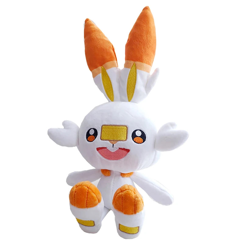 Pokemon Sword And Shield Plush Zorua Scorbunny Stuffed Doll Pansear Oshawott Cinderace Plushies Anime Kawaii Xmas Gift For Kids