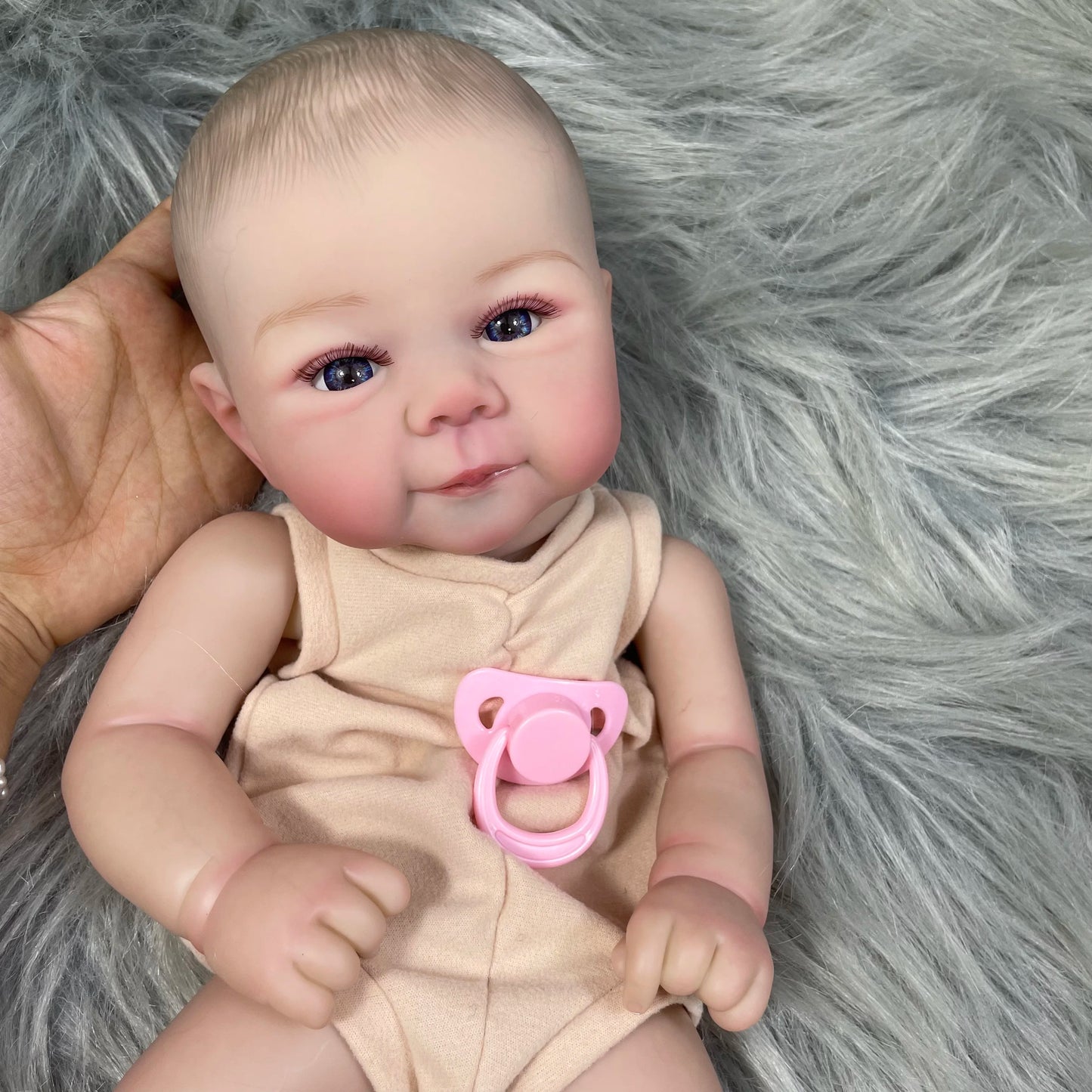 18-19 inches Already Painted Bebe Juliette Doll Kits Vinyl Reborn Doll Unassembled DIY Reborn Doll Kit Gift for Children