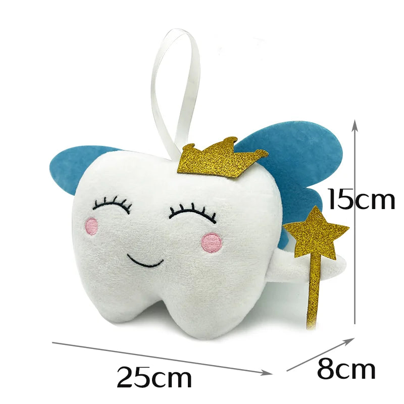 TreasuringU Tooth Fairy Plush Toys Cartoon Soft Stuffed Tooth Dolls Cute Car House Pillow Birthday Gift for Children Kids