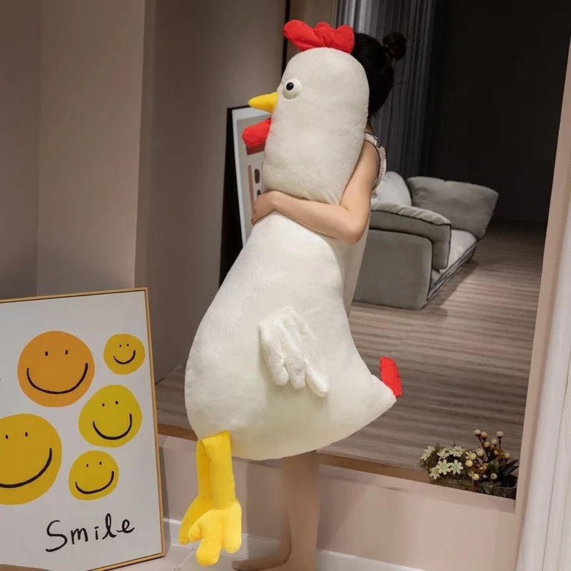 60/90/120CM Cartoon Animals Chicken Plush Toys Soft Stuffed Comfortable Sleeping Toy Plush Pillows