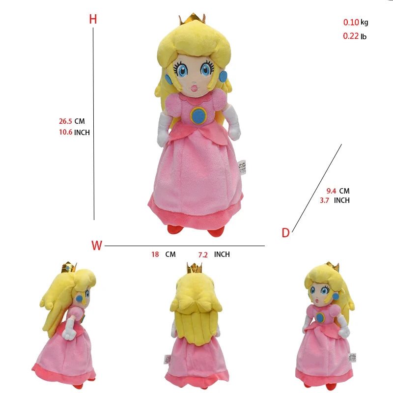 2024 New Princess Peach Daisy Toadette Rosalina Pauline Baby Princess Toys Mario Plush Stuffed Doll Birthday Christmas Gifts