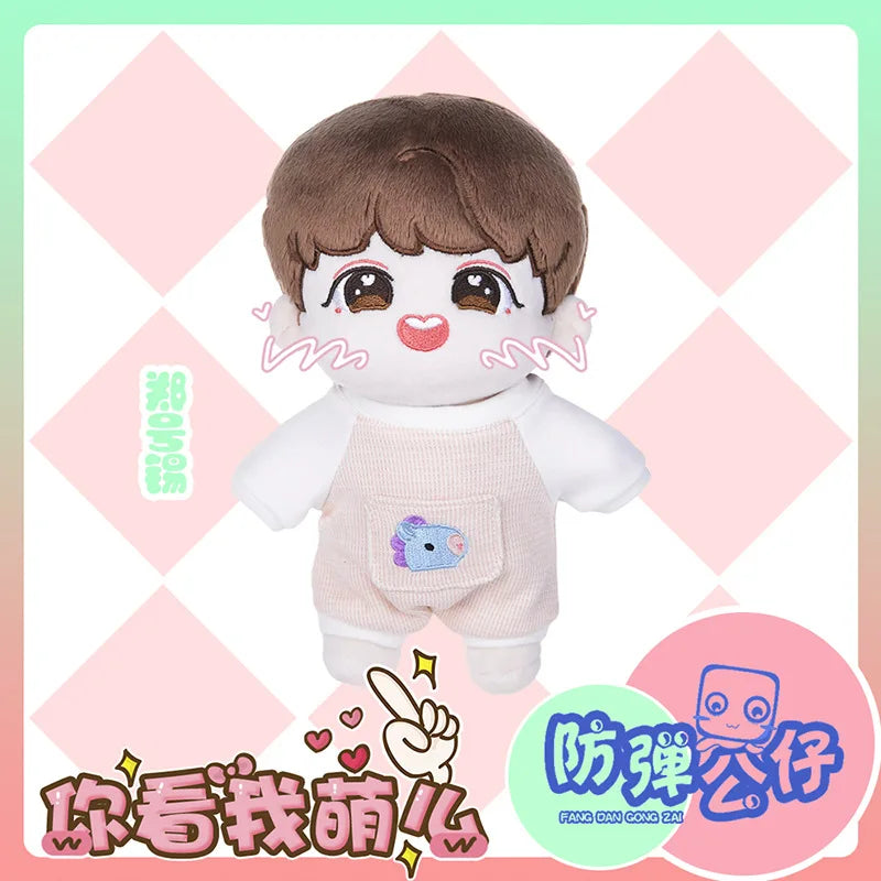 Kawaii Korean Male Star Cartoon Surrounding Combination Plush Toy Cute Doll Dress-up Doll Children's Birthday Gift