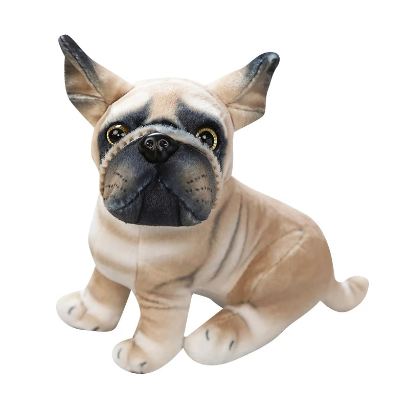 High Quality Simulation Dog Plush Toy Stuffed Pug Bulldog Husky Dalmatian Akita Beagles Lifelike Chihuahua Puppy Doll Home Decor