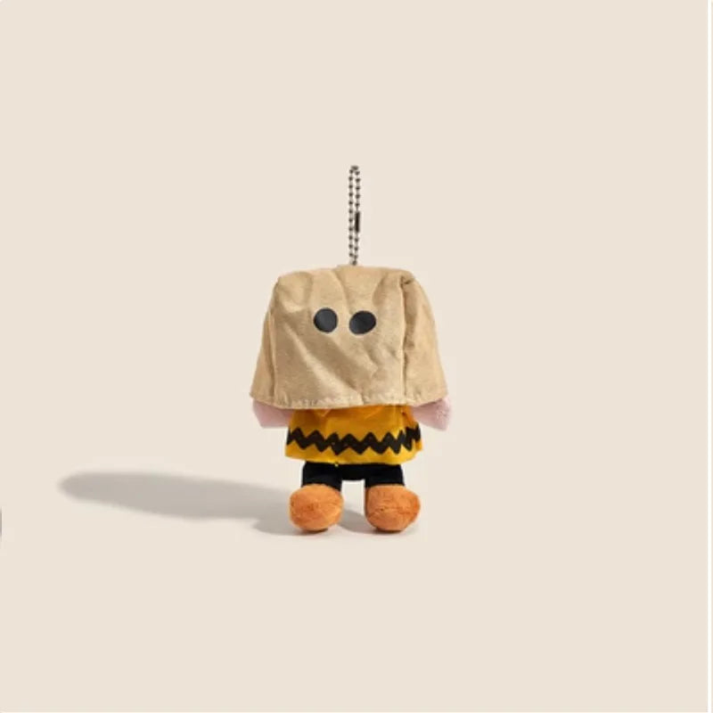 Snoopy Plush Doll Charlie Car Keychain Children's Creative School Bag Pendant 2D Animation Peripheral Couple Holiday Gift