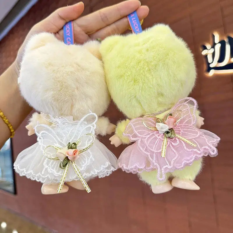 16cm Mini Plush Doll'S Clothes Outfit Accessories For Liila LUCKY CAT Idol flower fairy skirt gauze skirt Clothing Gift