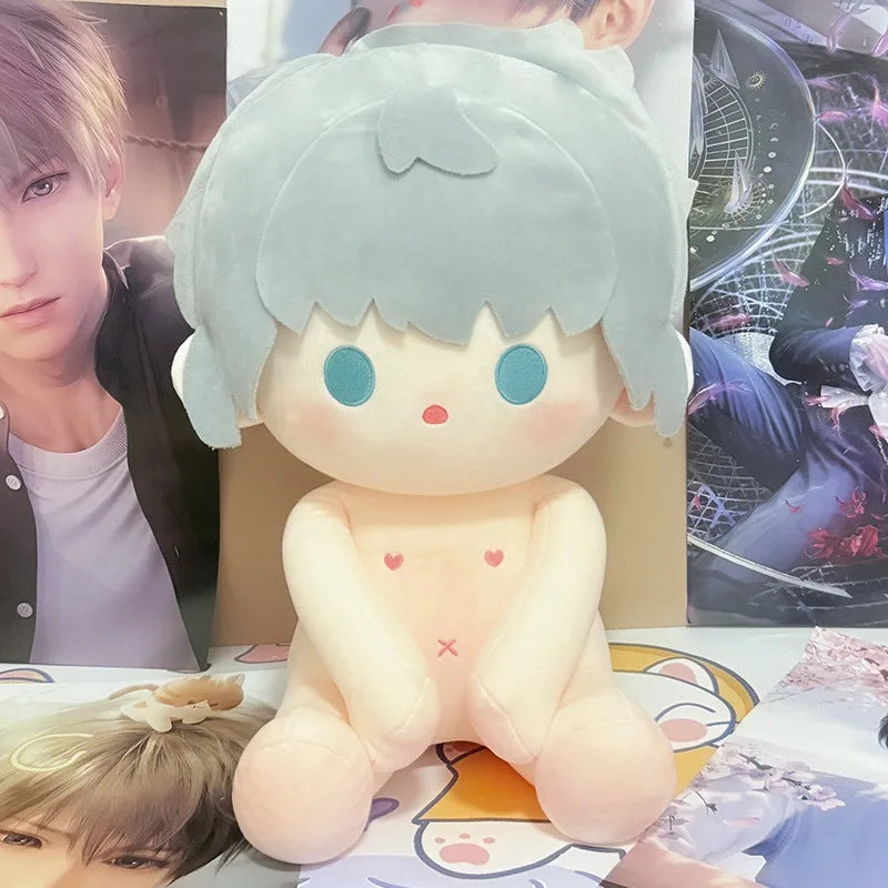 40cm Naked Zayne/Rafayel Plush Cotton Doll Cute Idol Stuffed Super Star Figure Doll Can Change Clothes Gift Love And Deepspace