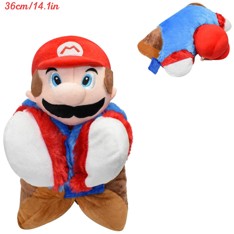 Kawaii Mario Koopa Troopa Yoshi Goombella Plush Toys Cute Anime Koops Princess Peach Mushroom Donkey Kong Stuffed Peluche Dolls