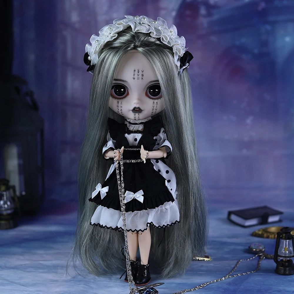 ICY DBS Blyth 1/6 doll hand-painted set ritual shape dark style black eyelids long eyelashes sleepy eyes doll set SD