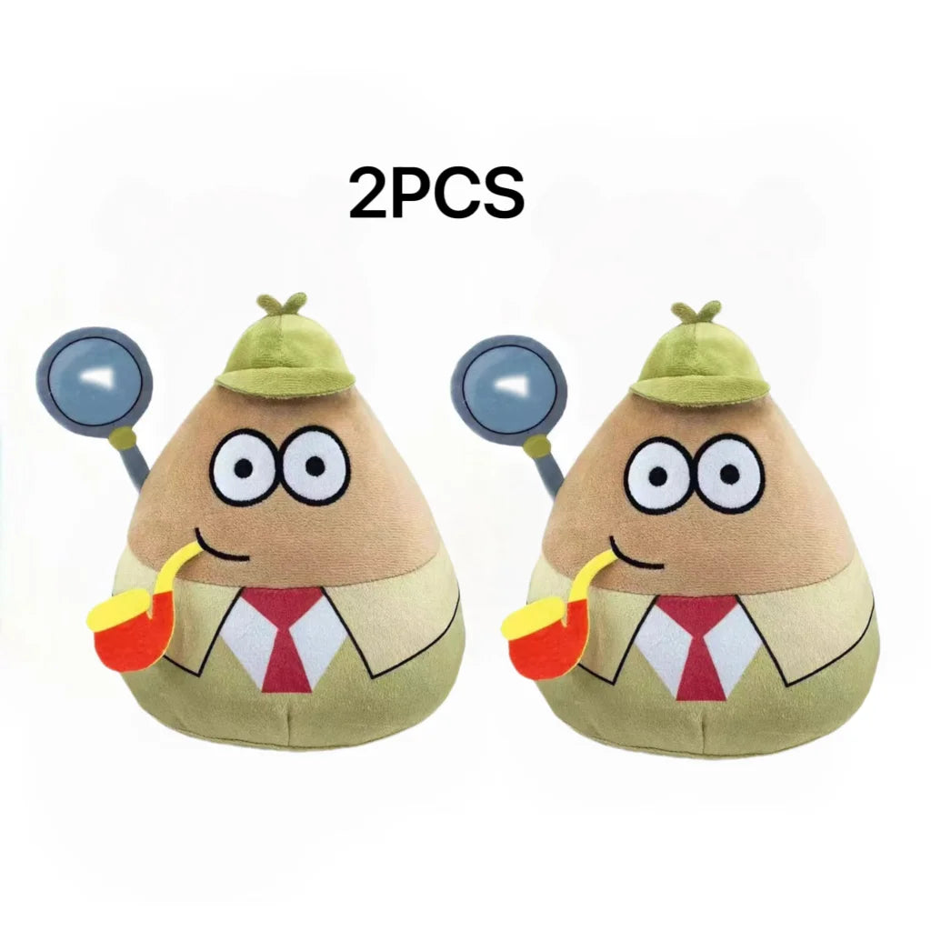 New My Pet Alien Pou Plush Cute Peripheral Triangle Square Brown Smiley Face Cute New Doll For Children Birthday Gifts Christmas