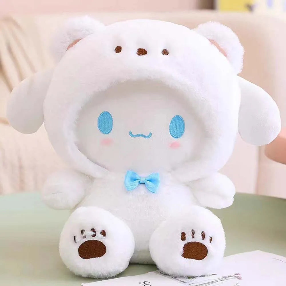 25cm Anime Sanrio Plush Doll Toys  Kawaii Hello Kitty Kuromi My Melody Cinnamoroll Cartoon Cute Plush Stuffed Toy Kids Gifts