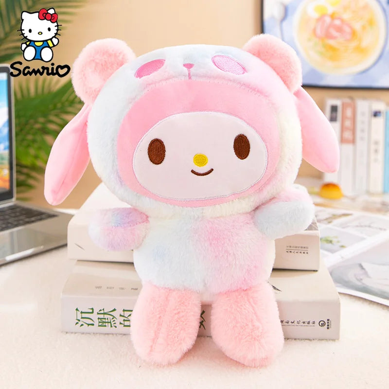 Kawaii Sanrio Plush Toy 25CM Anime Dolls Kuromi Cinnamoroll Stuffed Animal Children's Toys Hello Kitty My Melody Plushies Gifts