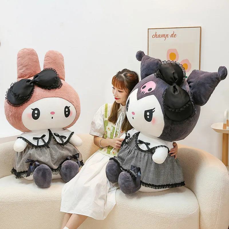 Sanrio Black Kuromi My Melody Plush Stuffed Dolls - Plushy Mart