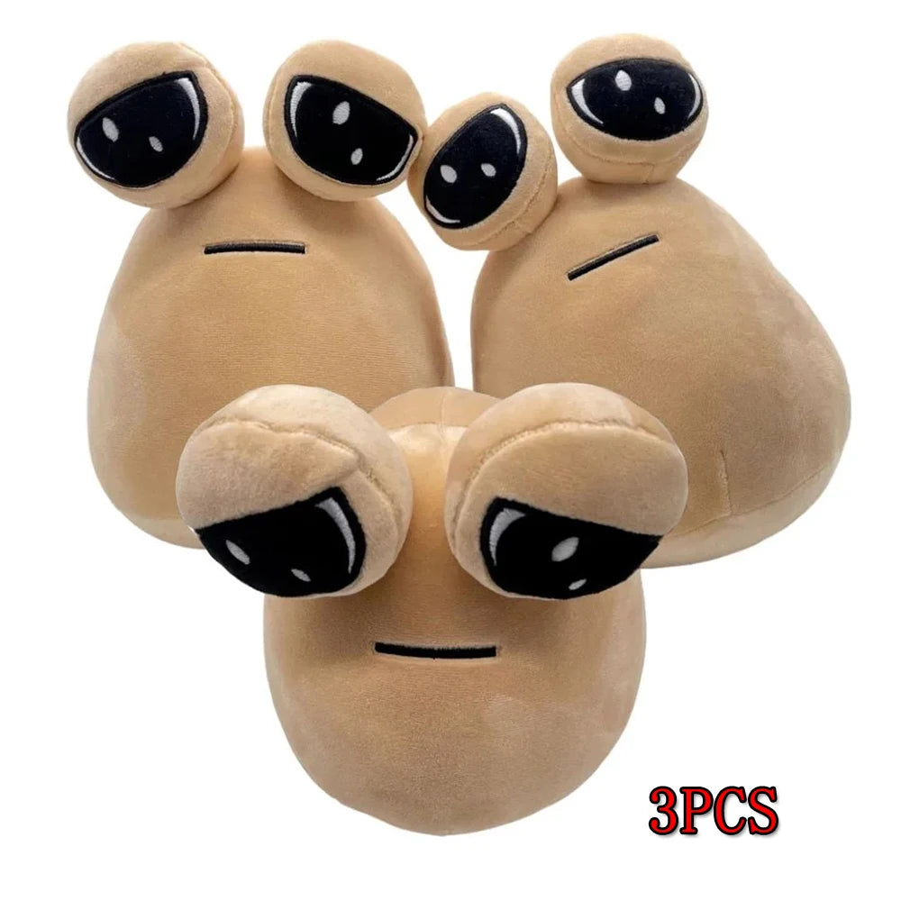 New My Pet Alien Pou Plush Toy Kawaii Big Eyes Soft Stuffed Game Role Alien Pou Plush Doll Gifts Toy for Kids