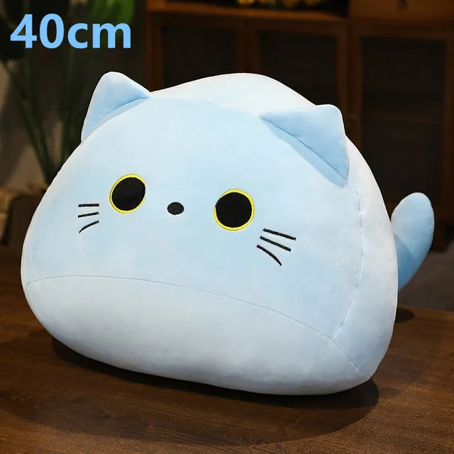 18cm/40cm/55cm Black Cat Shaped Soft Plush Pillows Doll Lovely Cartoon Animal Stuffed Toys Girls Birthday Gifts Ornaments