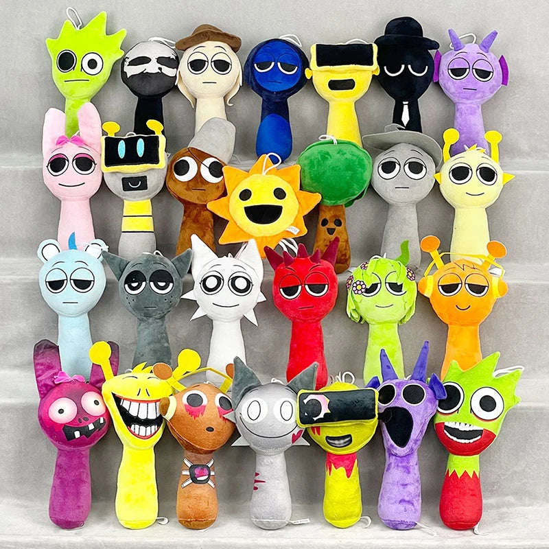 New Sprunki Plush Toys Sprunki Incredibox Plush Doll Anime Game Role Cartoon Pillow Doll Kids Toy Stuffed Dolls Christmas Gifts