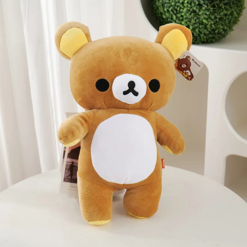 48cm Rilakkuma Plush Teddy Bear Plushies Lovely Animal Kuma Stuffed Doll Kawaii Room Deocr Toys Hobbies Festival Gift for Kids