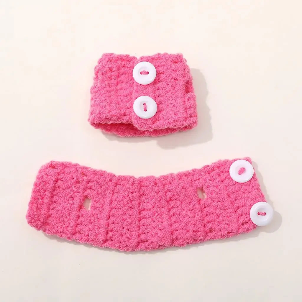 Cute cartoon doll For boss dog clothes change clothes wool crocheted sweater DIY handmade accessories