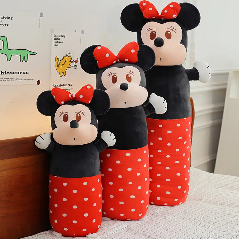 Mini Mickey Anime Peripheral Cartoon Cylinder Pillow Large Cloth Doll Children'S Gift Wholesale Plush Toy Birthday Gift Mouse