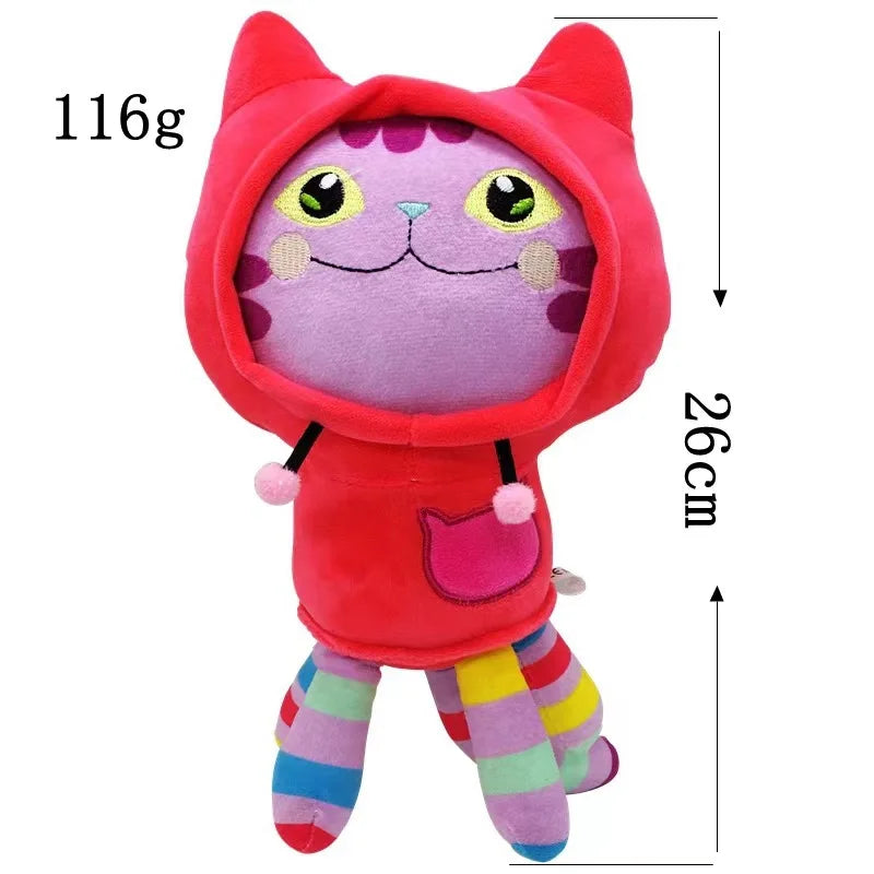 Kawaii Gabby Dollhouse Plush Toy Mercat Cartoon Stuffed Animals Smiling Cat Car Cat Hug Gaby Girls Dolls Birthday Xmas Gifts