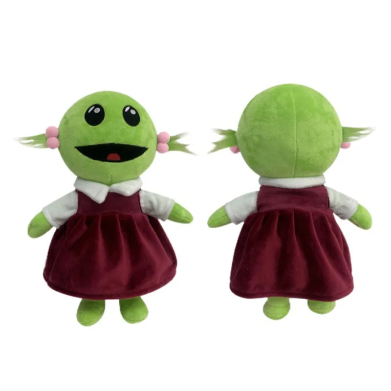 Nanalan Mona Little Girl Plush Doll Green Alien Cute And Soft Cartoon Pillow Doll Room Decoration For Children's Birthdays Gift