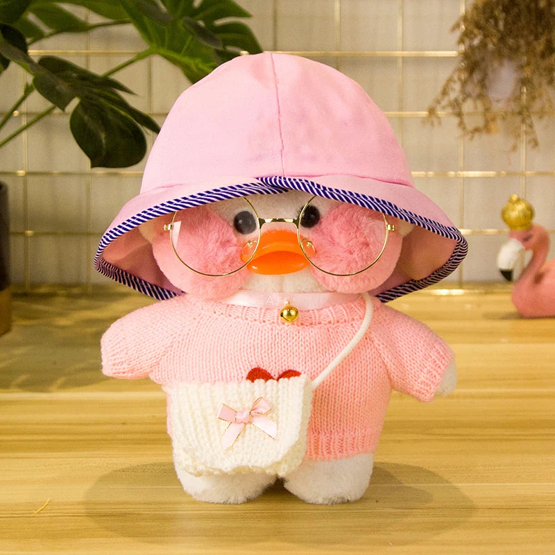 1PC Accessorries Hair Band Hat Sweater Dress Bag fit 30cm LaLafanfan Duck Plush Dolls Outfit Clothes Headband for Duck Plush Toy