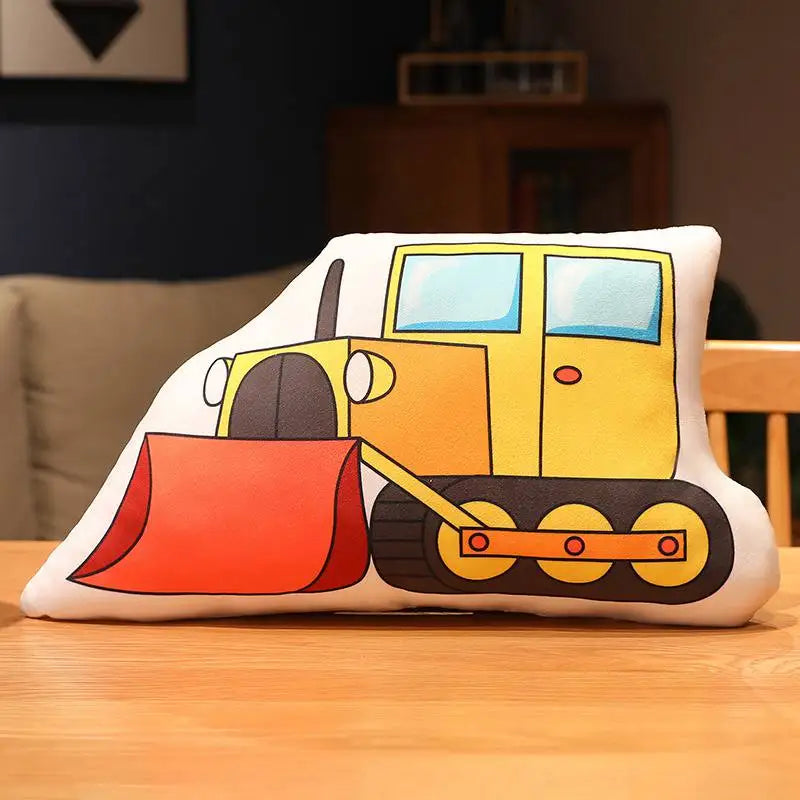 Kids Toys Aircraft Plush Toys Cute Cartoon Cars Fire Truck Cement Mixer Plush Toys Best Gifts For Childrens Room Decoration Gift