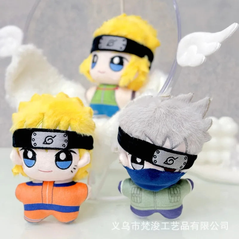 Naruto Plush Doll Uzumaki Naruto Car Keychain Namikaze Minato Children's School Bag Pendant Anime Peripheral Holiday Gift