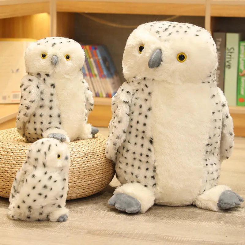 20-50cm Cuddle Toy Legend Snowy Owl Stuffed Plush Animal Toy Adult Children Gifts HP Hedwig Potter Owl