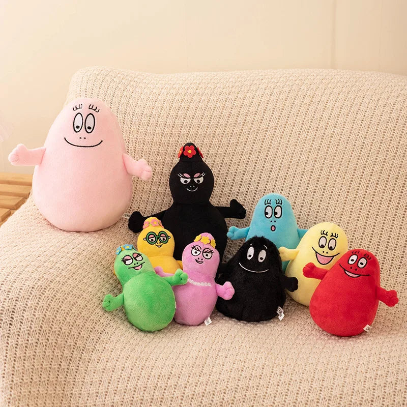 Kawaii Family Barbapapa Plush Toy Stuffed Cartoon Anime Doll Baby Kids Comfort Soft Gift Decor For Children Infant Birthday Gift