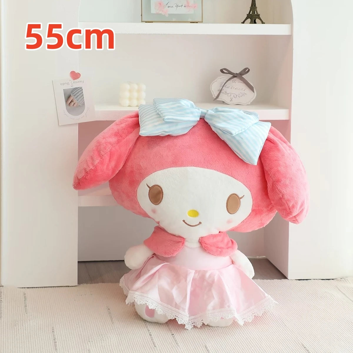 Lovely My Melody Plush Toy Soft Cuddly Stuffed Anime Plushies My Sweet Piano Doll Backpack Japanese Style Throw Pillow Xmas Gift