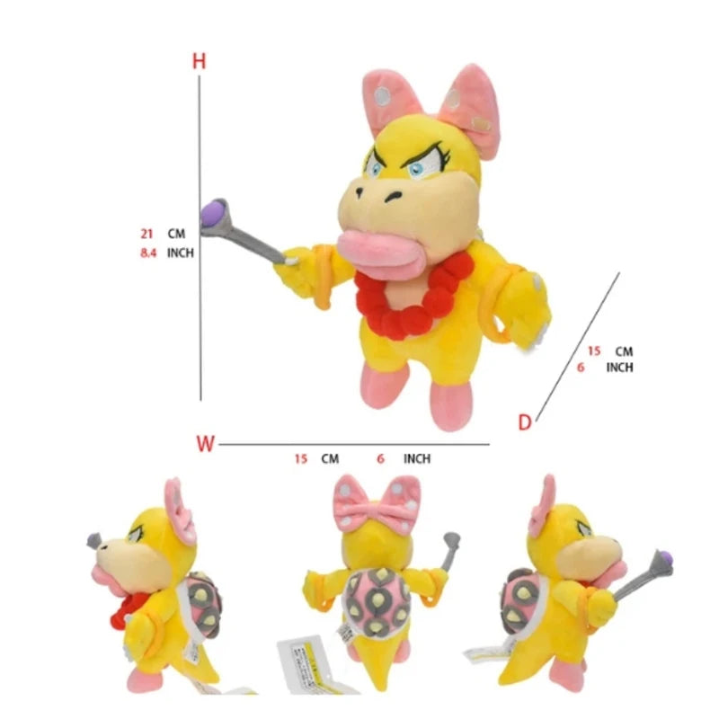 super Mario Bros Plush Toys Wonder Bowser Jr Meowser Lemmy Iggy Bowser Anime Stuffed Cartoon Peluche Dolls Kids Gifts