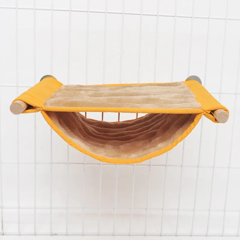 Parrot hammock, hamster nest, double-layer warm hanging nest, detachable and washable hanging peony bird shelter