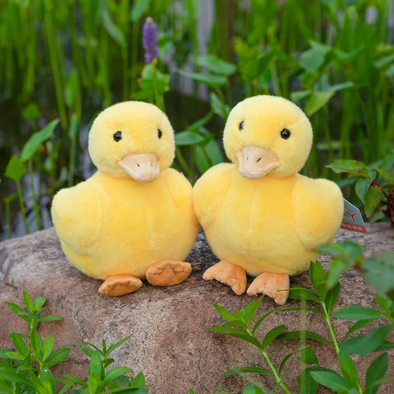 Cuddly Simulation Plush Yellow Duck Interactive Toy Plush Doll Girl Gift Cute Children's Bedroom Decor Movie Surrounding Doll