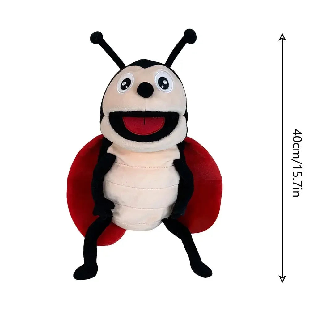 Hand Puppets Kids Toys Plush Insects Animal Caterpillar Ladybug Hand Puppets Doll Family Storytelling Role-playing Finger Toys