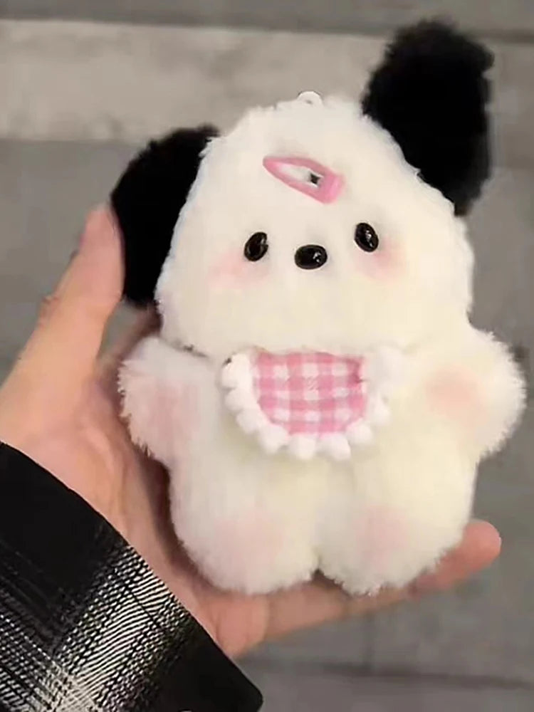 Kawaii Plush Puppy Doll Toys Keychian Cartoon Bag Pendant Charms Car Keyring For Women Girls Birthday Gifts