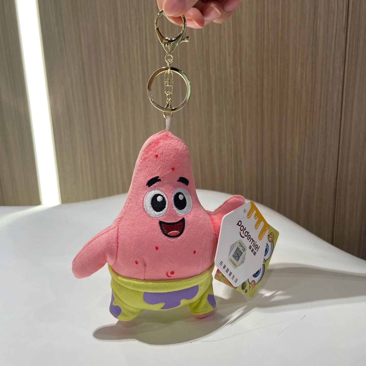 Genuine Spongebob Squarepants Patrick Star Squidward Eugene H. Krabs Gary Stuffed Plush Toy Pendant Keychain Kids Birthday Gift