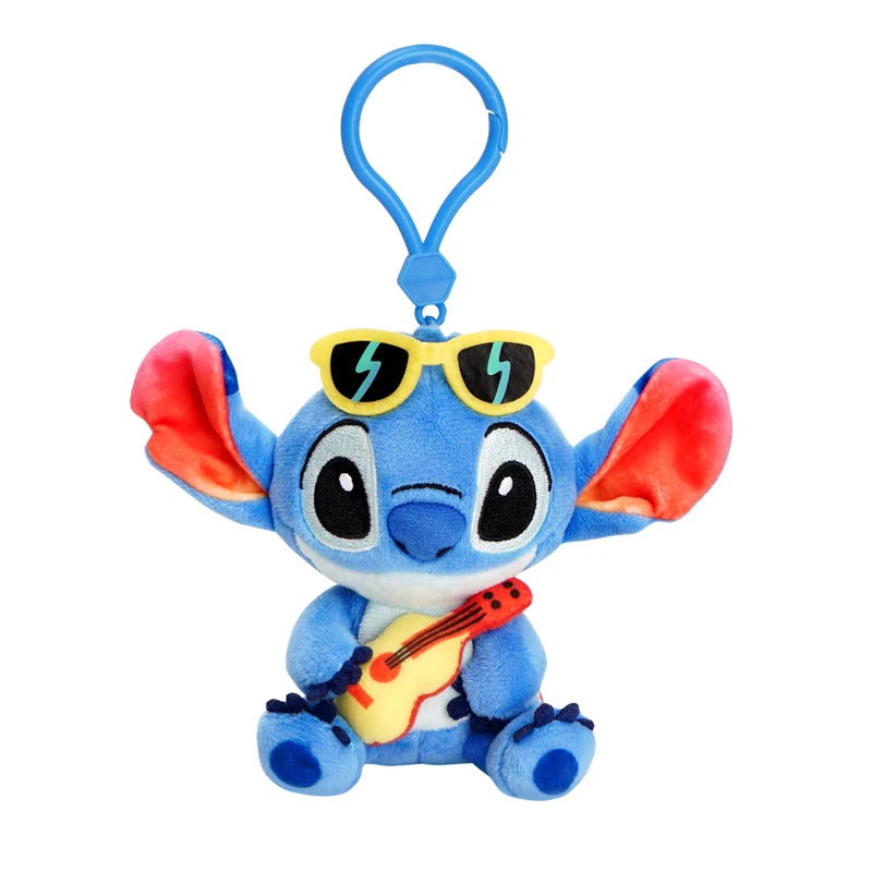 Original Disney Toy Story Stitch Kawaii Winnie Lotso Plush Doll Cartoon Stuffed Anime Keychain Pendant Strap Toys Gift For Kids