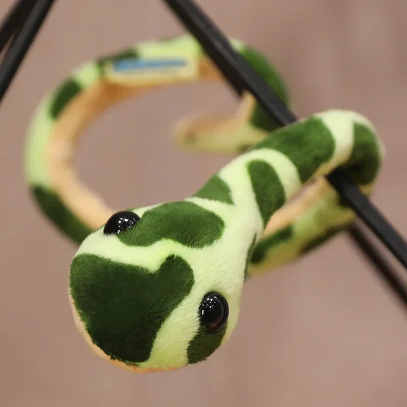 Multiple Colors Cute Mini Lifelike Surround Snake Plush Toys Vivid Pretty Small Snake Decor Wound Around Hands Funny Toys