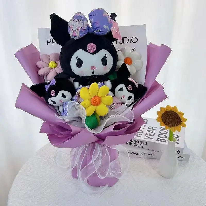 Cartoon Anime Kouromi Plush Bouquet Stuffed Animals Plush Doll Toy Valentine's Day Christmas Halloween Birthday Gifts