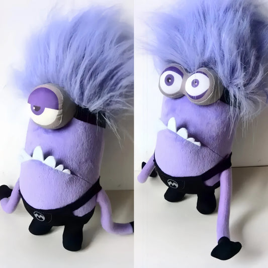 Kawaii Evil Minions Plush Toy Despicable Me Movie Peripheral Little Yellow Man Plush Doll Fun Anime Purple Minions Stuffed Doll