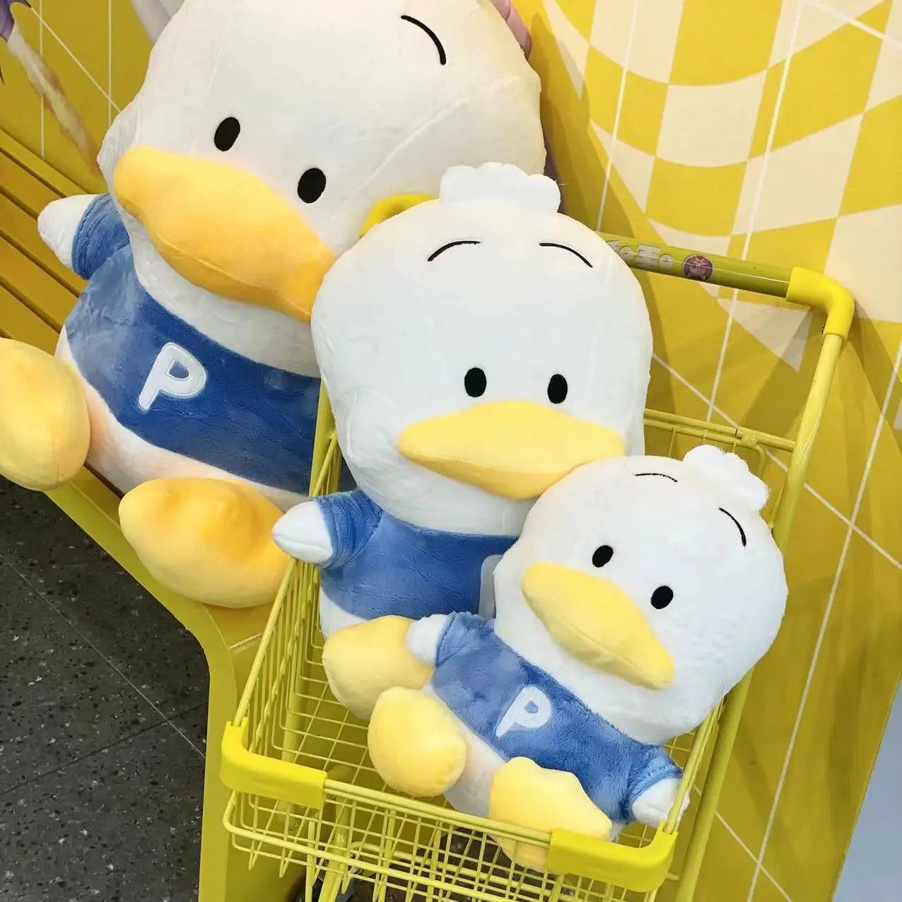 Sanrio Pekkle Plush Toys Pekkle Blanket Back Cushion Stuffed Doll Anime Duck Plushies Sanrio Doll Pillow Xmas Girl Baby Gifts