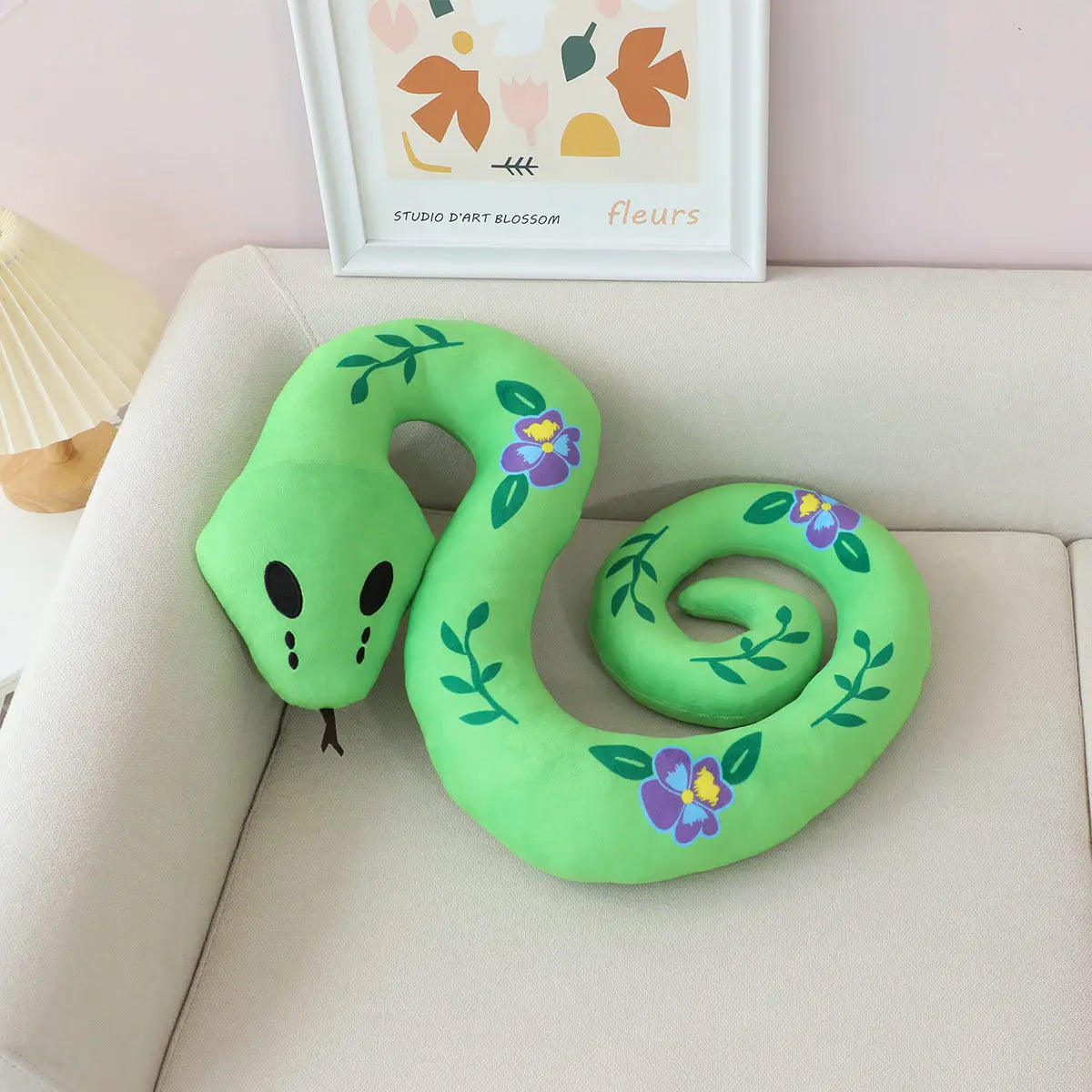 Simulation Python Plush Cartoon Simulation Animal Toys Python Stuffed Dolls Kawaii Room Decor Kids Birthday Xmas Gifts