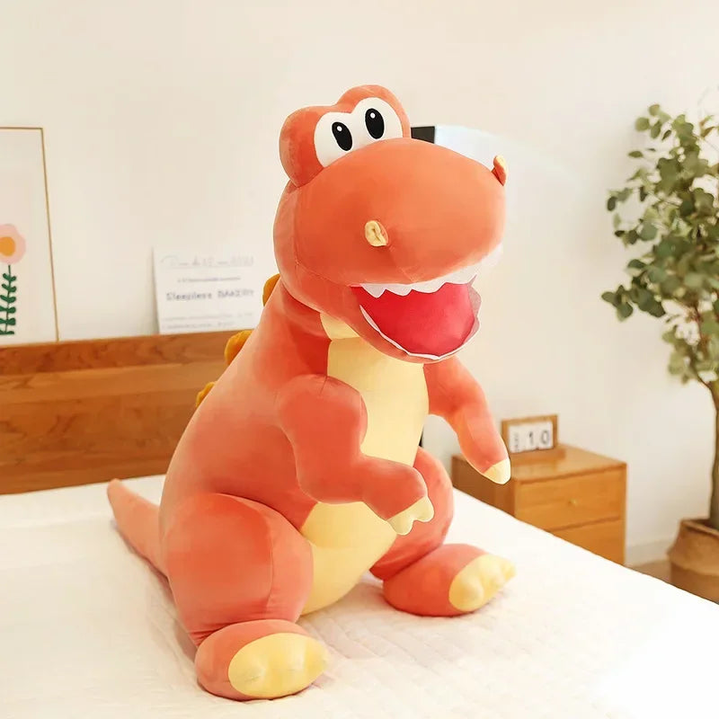 Tyrannosaurus Doll Toys Cute Miniso Cartoon Tyrannosaurus Rex Doll Plush Toys Girls Bed With Sleep Doll Cute Home Decoration