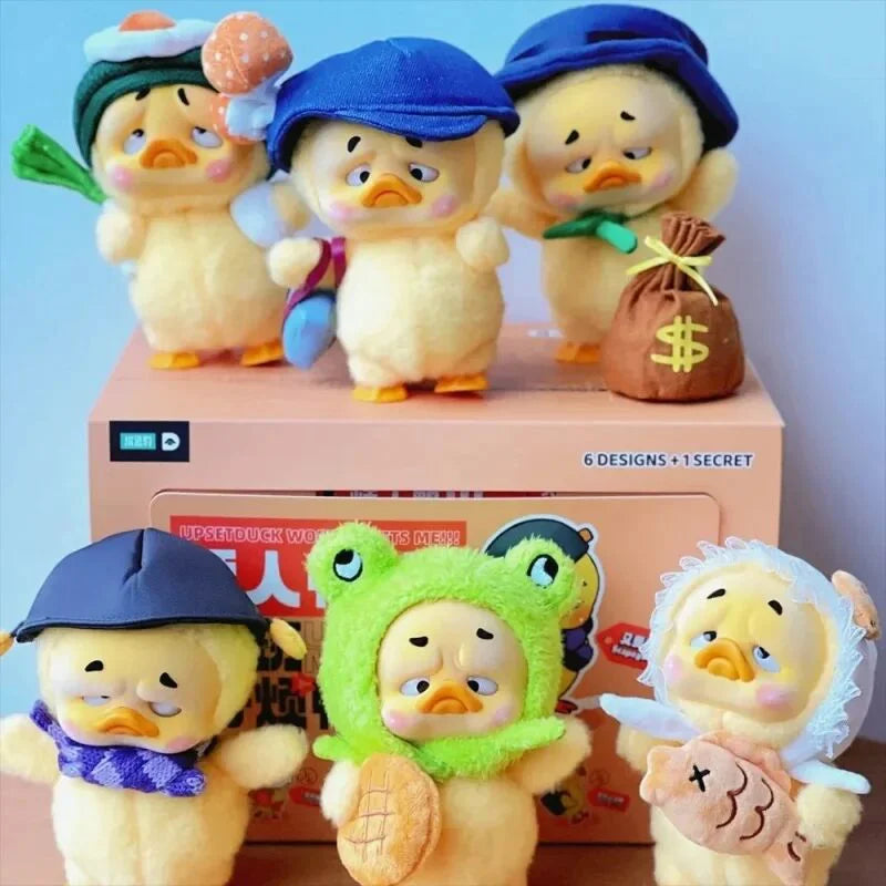 2024 Upsetduck Cute Duck Series Plush Doll Blind Box Toys Kawaii Action Figure Model Dolls Mystery Box Toys Surprise Gifts Girl